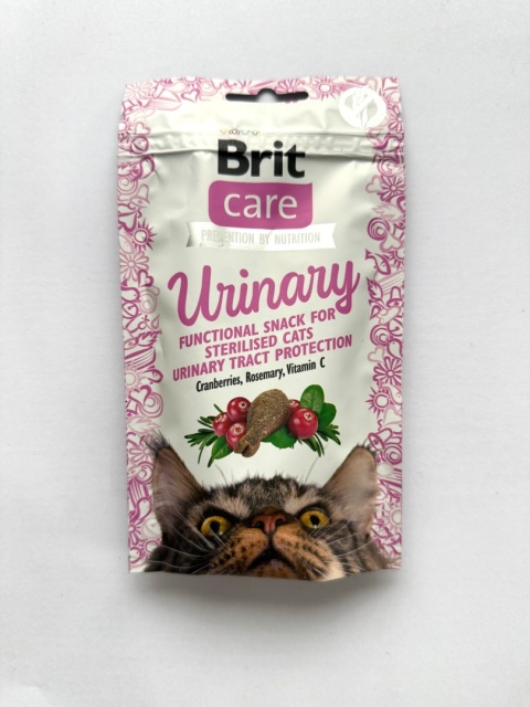 Brit Care Cat Snack Urinary, żurawina i rozmaryn, 50 g