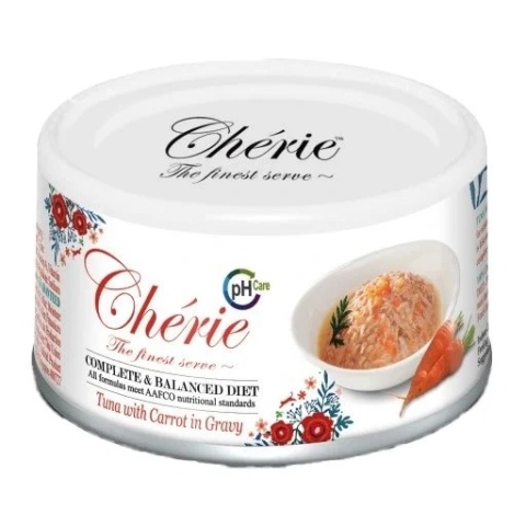 Cherie - Tuńczyk z marchewką w sosie dla kota 80G