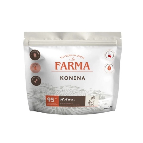Farma - Konina 2kg - Hipoalergiczna karma tłoczona na zimno
