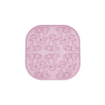 Fiboo Mata do lizania – lollipop 19cmx19cm różowa