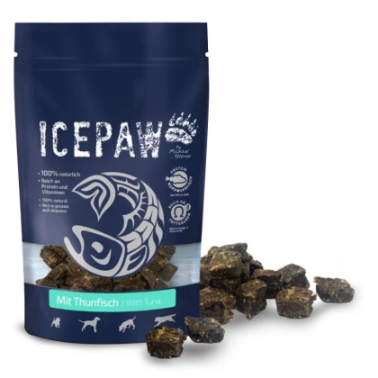 ICEPAW mit Thunfisch – przysmaki z filetów białych ryb i tuńczyka dla psów(150g)