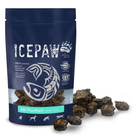 ICEPAW mit Thunfisch – przysmaki z filetów białych ryb i tuńczyka dla psów(150g)