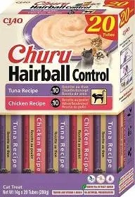 INABA Churu Hairball control Tuna and chicken recipe - przysmak dla kota - 20x14g