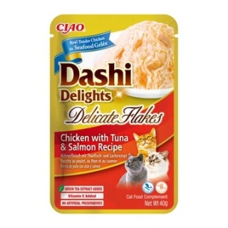 Inaba Cat Dashi Delights Flakes Chicken Tuna & Salmon 40g