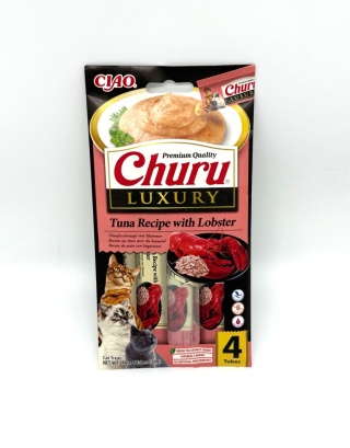 Inaba Churu Luxury Tuna Lobster - kremowe przysmaki z tuńczykiem i homarem 4x14g