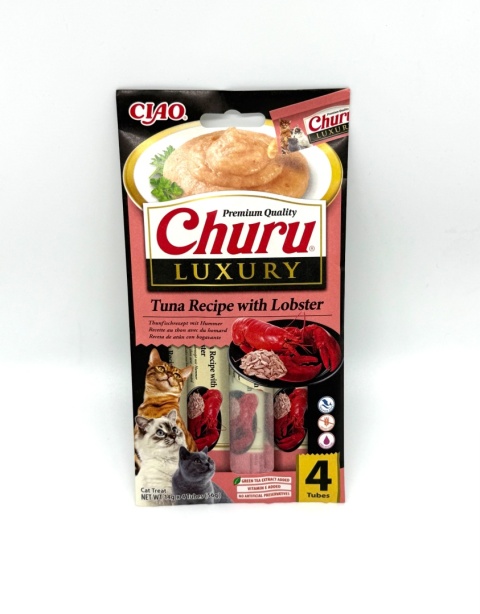 Inaba Churu Luxury Tuna Lobster - kremowe przysmaki z tuńczykiem i homarem 4x14g