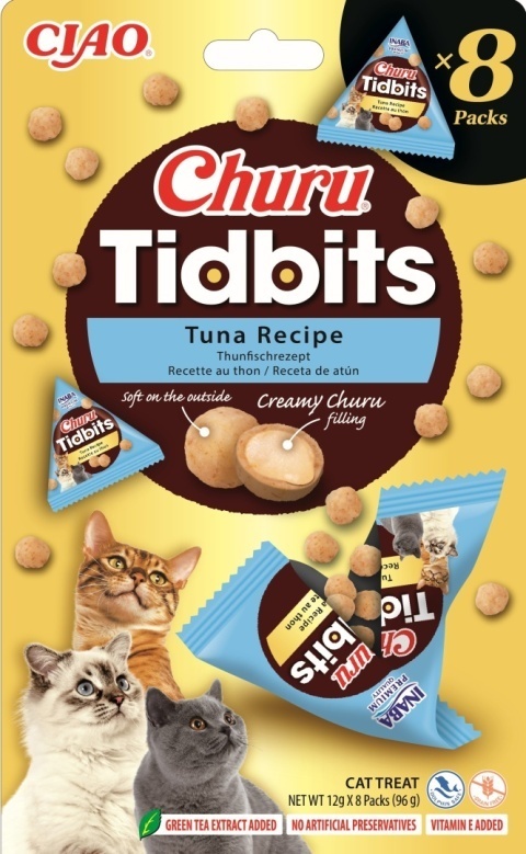 Inaba Churu TIDBITS TUNA 8x12g - przysmak dla kota z tuńczykiem