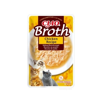 Inaba Ciao Broth Chicken kurczak w rosole 40g - przysmak dla kota