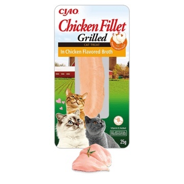 Inaba Ciao In Chicken Broth 25g Przysmak Dla Kota Grilowany Filet Z Kurczaka W Bulionie