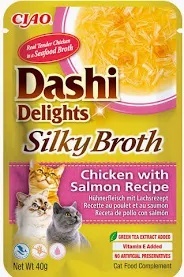 INABA Cat Dashi Delights Silky broth chicken with salmon - przysmak dla kota - 40g
