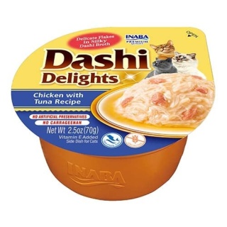 Inaba Dashi Delights kurczak i tuńczyk - karma uzupełniająca dla kota 70g