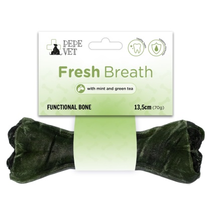 Kość funkcjonalna PEPE VET Fresh Breath (świeży oddech) 13,5 cm -70g