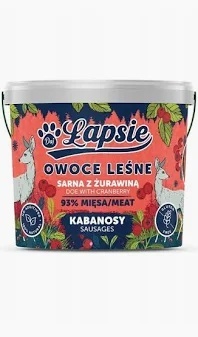 Łapsie Kabanosy Sarna z Żurawiną 160g