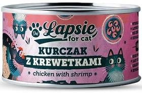 Łapsie Kurczak z krewetkami Mokra karma dla kota 80g
