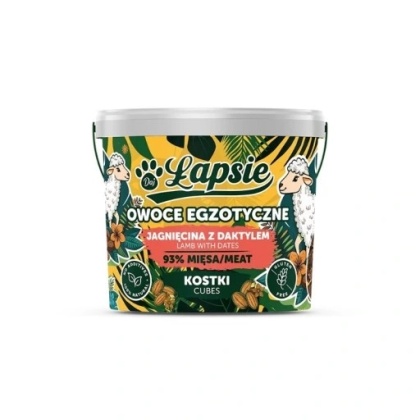 Łapsie owoce egzotyczne kostki jagnięcina z daktylem 160g