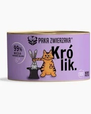 Paka Zwierzaka Karma mokra KOT Królik 200g