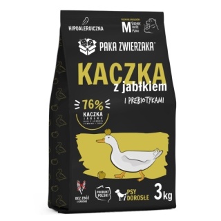 Paka Zwierzaka Karma sucha Kaczka z jabłkiem "M" 3kg