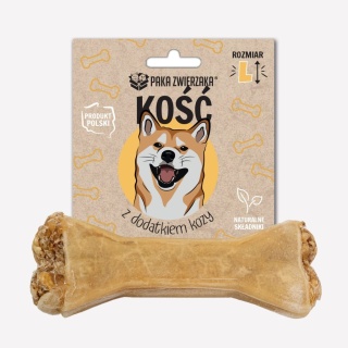 Paka Zwierzaka Kość z dodatkiem kozy L (13,5 cm)