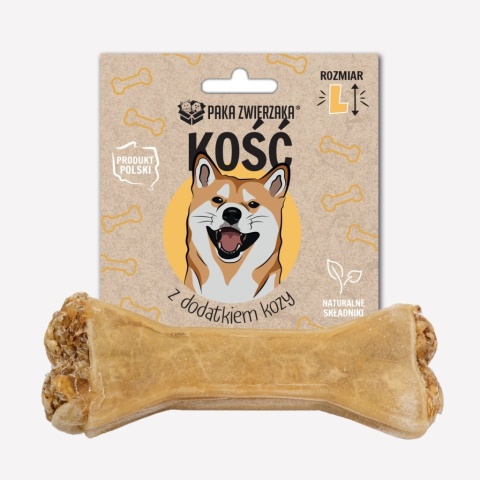 Paka Zwierzaka Kość z dodatkiem kozy L (13,5 cm)
