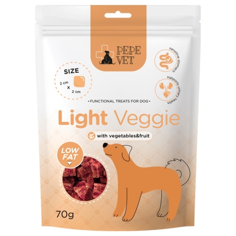 Paka Zwierzaka Przysmak PEPE VET Light Veggie 70g