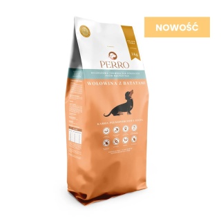 Perro Wołowina z batatami dla dorosłych psów małych ras 3 kg