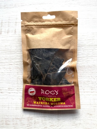 ROGY YORKER wątroba wołowa małe kawłki 80g