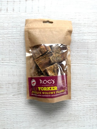 Rogy Yorker Przełyk Wołowy Płaski 80g