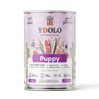 YDOLO Puppy - mokra karma premium z wieprzowiną Iberico i dzikimi rybami dla szczeniąt - 400g