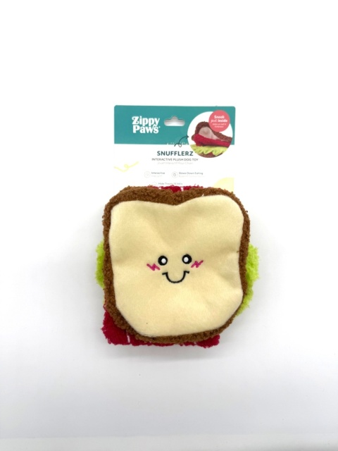 ZIPPY PAWS pluszowa zabawka dla psa Snufflerz Sandwich