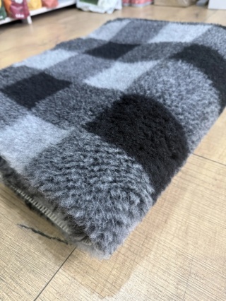 BUBA Legowisko antypoślizgowe DRY BED 28mm krata szaro-czarna 75x50 cm