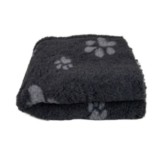 BUBA Legowisko antypoślizgowe DRY BED Cieńsze 22mm grafitowe szare w łapki 75x50 cm