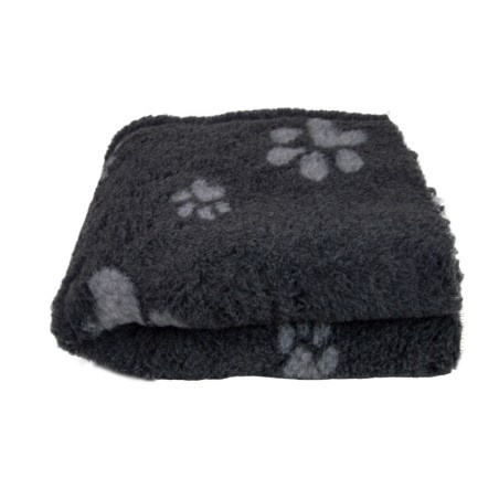 BUBA Legowisko antypoślizgowe DRY BED Cieńsze 22mm grafitowe szare w łapki 75x50 cm