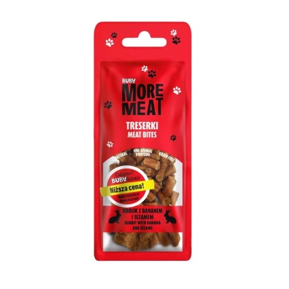 BUBAlicious More Meat treserki 50g królik z bananem i sezamem 50g