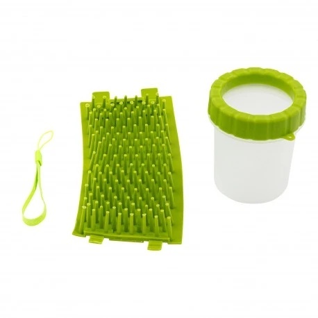 Barry King Czyścik do łap, dla psa, zielony, materiał silikon+PP, rozmiar S