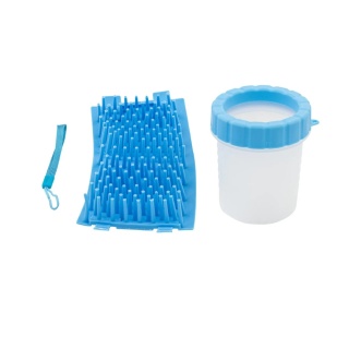 Barry King Czyścik do łap, dla psa, niebieski, materiał silikon+PP, rozmiar S