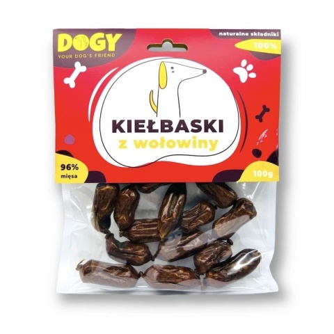 DOGY - Kiełbaski z Wołowiny 100g