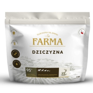Farma Karma Tłoczona Na Zimno Dla Psów Dorosłych z Dziczyzną -próbka 50 g