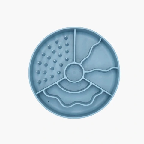 Fiboo Slow fiboowl niebieski- miska spowalniająca jedzenie