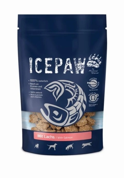 ICEPAW mit Lachs- przysmaki z białych ryb i łososia (150g)