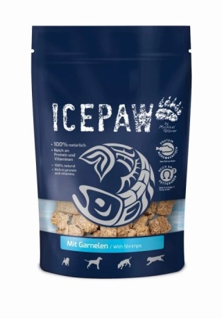 Icepaw Garnelen - przysmaki dla psów z filetów ryb i krewetek (150g)