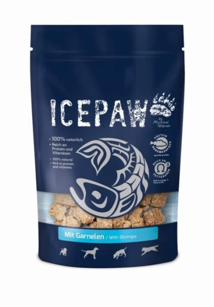 Icepaw Garnelen - przysmaki dla psów z filetów ryb i krewetek (150g)
