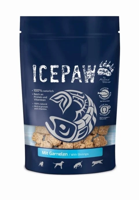 Icepaw Garnelen - przysmaki dla psów z filetów ryb i krewetek (150g)