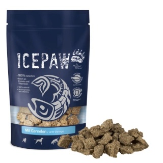 Icepaw Garnelen - przysmaki dla psów z filetów ryb i krewetek (150g)