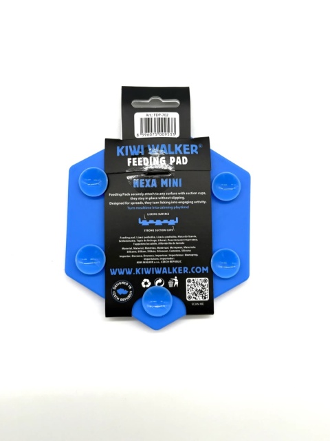Kiwi Walker Hexa Feeding Pad Mini – mata do lizania dla psa i kota niebieska