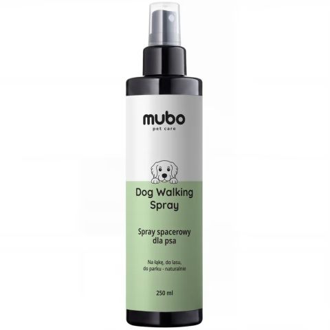 Mubo Dog Walking Spray 250ml - spray spacerowy dla psa, z naturalnymi olejkami eterycznymi