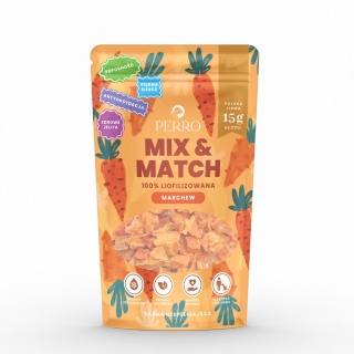 PERRO MIX & MATCH Marchew 15 g – liofilizowane przysmaki dla psa