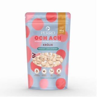 PERRO OCH ACH Królik – Liofilizowane przysmaki dla psa 40 g