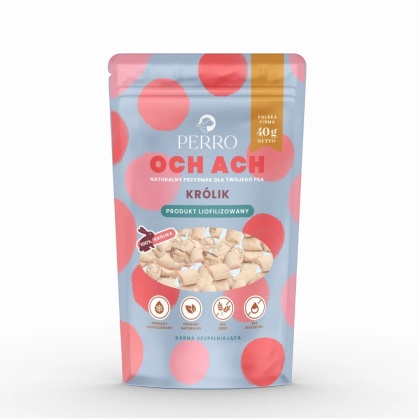 PERRO OCH ACH Królik – Liofilizowane przysmaki dla psa 40 g