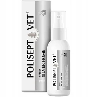 POLISEPT VET® SPRAY SILVER HOME – spray na rany dla psa i kota 50 ml