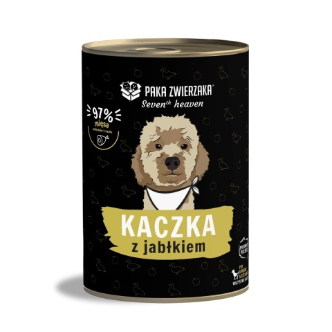 Paka Zwierzaka Karma mokra Seven Heaven Kaczka z jabłkiem 400g
